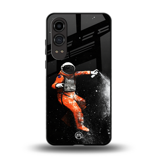 trippy astronaut back phone cover | glass case for oneplus nord ce 4 lite