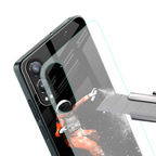 trippy astronaut back phone cover | glass case for oneplus nord ce 4 lite