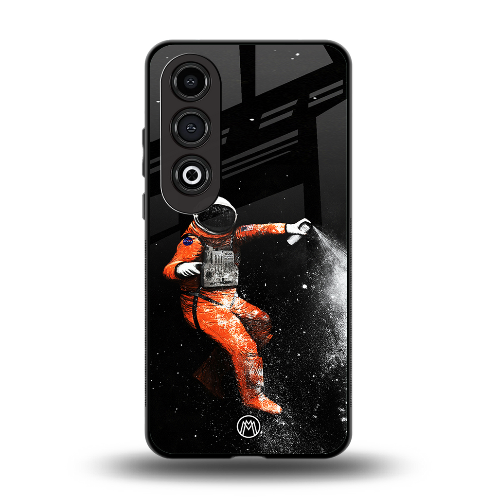 trippy astronaut back phone cover | glass case for oneplus nord ce 4