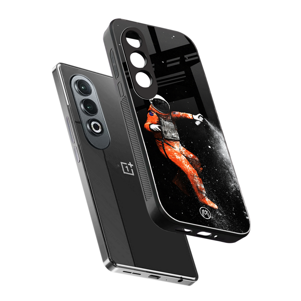 trippy astronaut back phone cover | glass case for oneplus nord ce 4