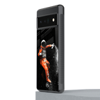 trippy astronaut back phone cover | glass case for google pixel 6 pro