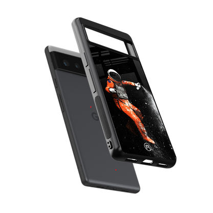trippy astronaut back phone cover | glass case for Google Pixel 6A