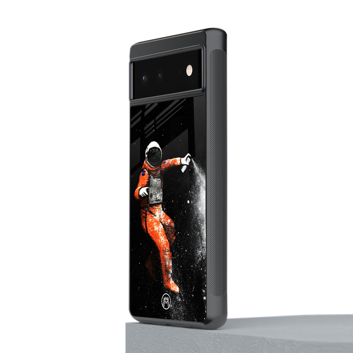 trippy astronaut back phone cover | glass case for google pixel 6