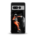 trippy astronaut back phone cover | glass case for google pixel 7 pro