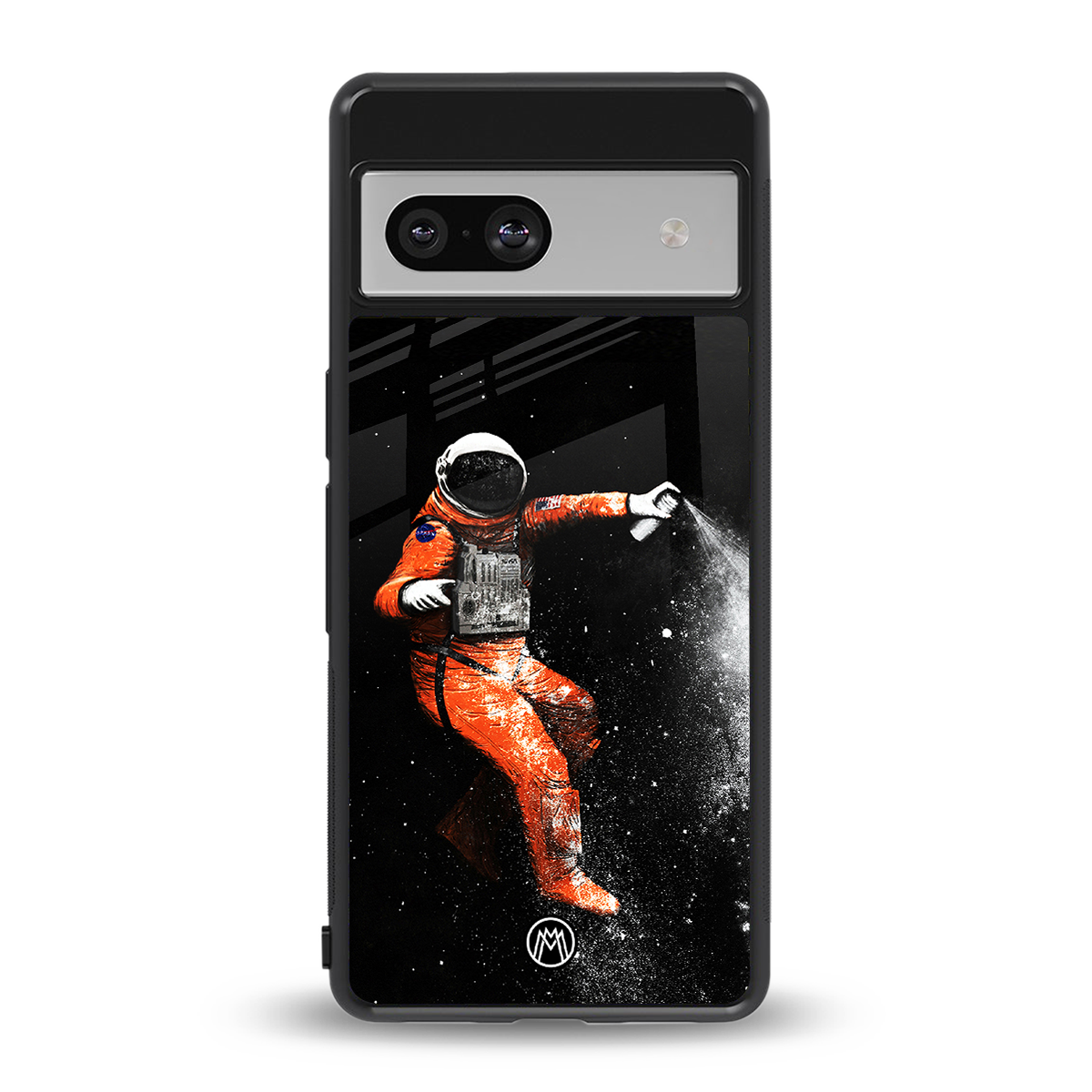 trippy astronaut back phone cover | glass case for Google Pixel 7