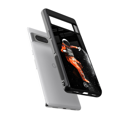 trippy astronaut back phone cover | glass case for Google Pixel 7A