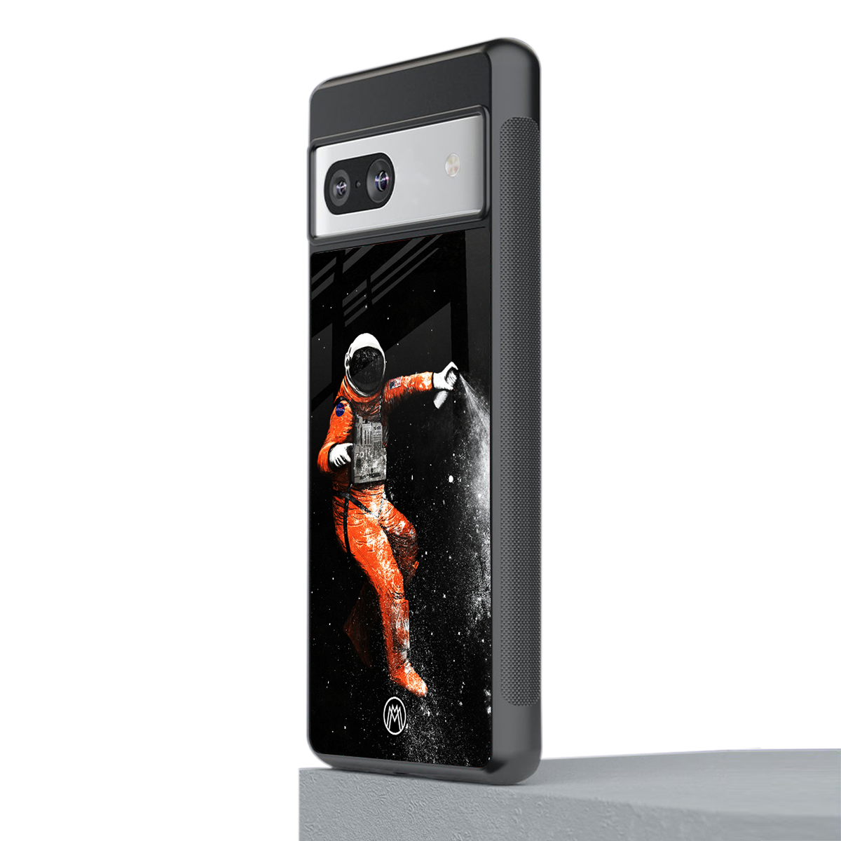 trippy astronaut back phone cover | glass case for Google Pixel 7A