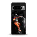 trippy astronaut back phone cover | glass case for google pixel 8 pro