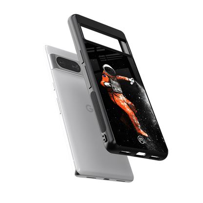 trippy astronaut back phone cover | glass case for Google Pixel 8