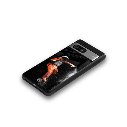 trippy astronaut back phone cover | glass case for Google Pixel 8