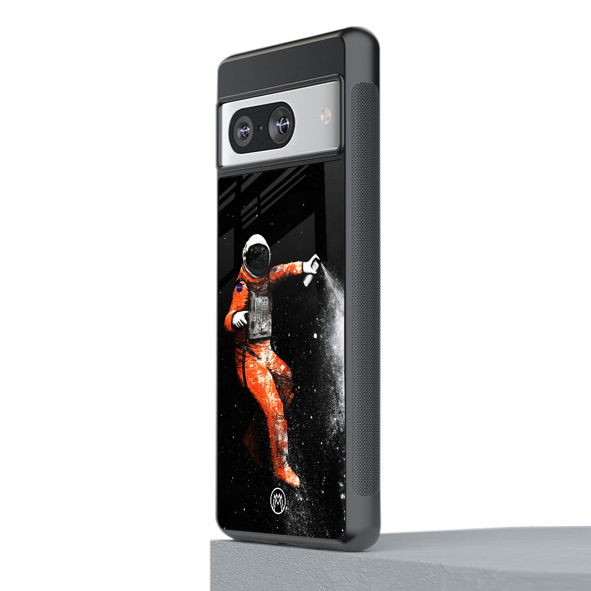 trippy astronaut back phone cover | glass case for Google Pixel 8