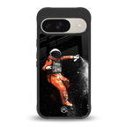 trippy astronaut back phone cover | glass case for google pixel 9
