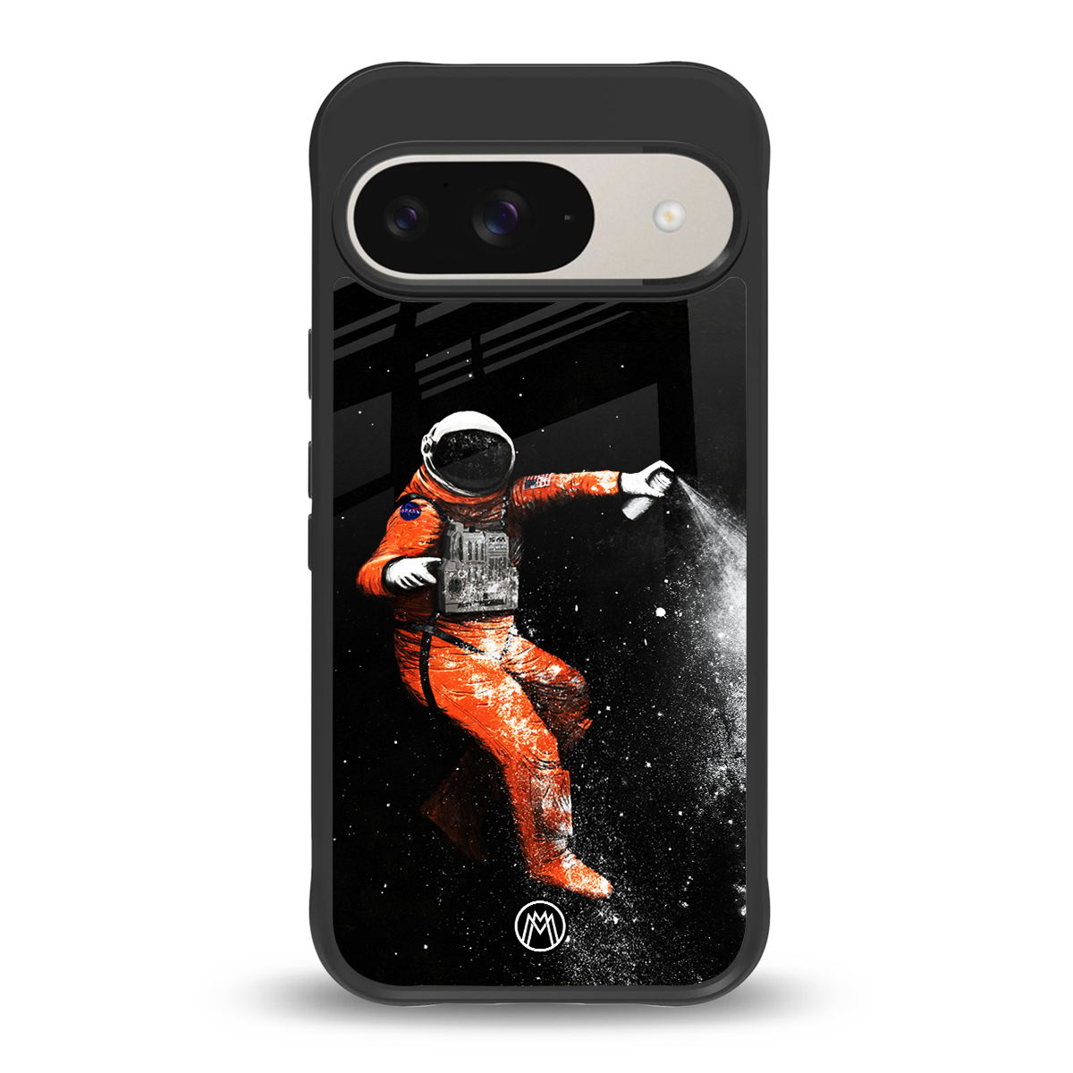 trippy astronaut back phone cover | glass case for google pixel 9