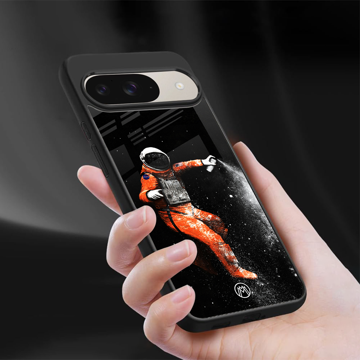 trippy astronaut back phone cover | glass case for google pixel 9