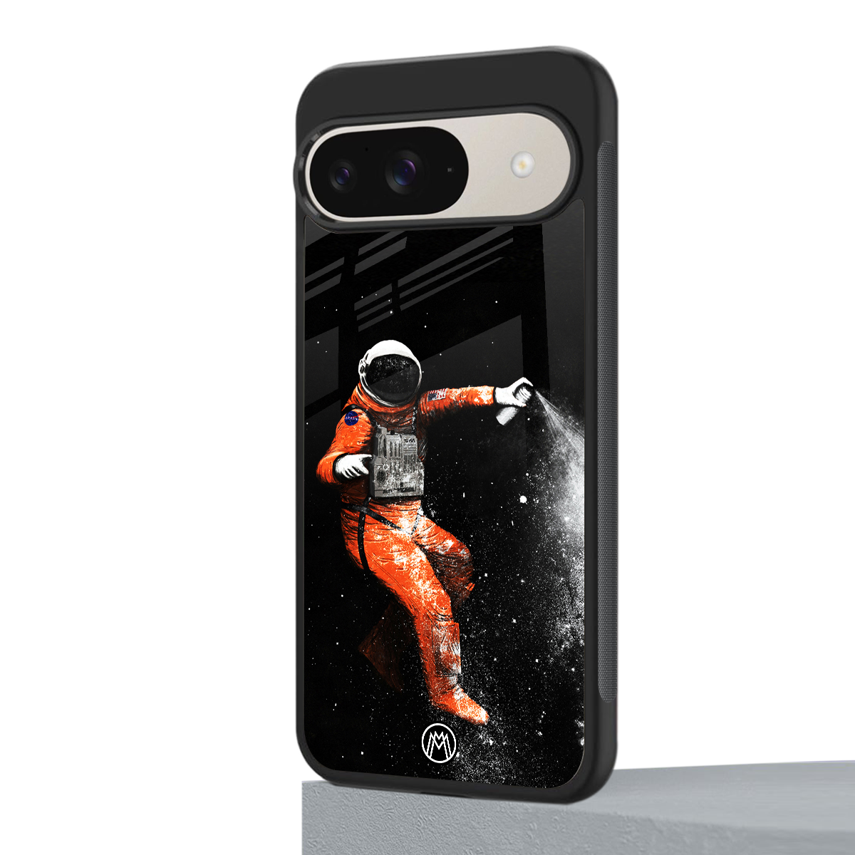 trippy astronaut back phone cover | glass case for google pixel 9