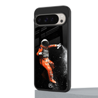 trippy astronaut back phone cover | glass case for google pixel 9 pro xl