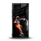 trippy astronaut back phone cover | glass case for samsung galaxy s23 ultra