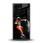 trippy astronaut back phone cover | glass case for samsung galaxy s25 ultra