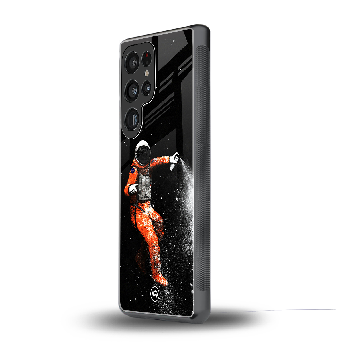 trippy astronaut back phone cover | glass case for samsung galaxy s25 ultra