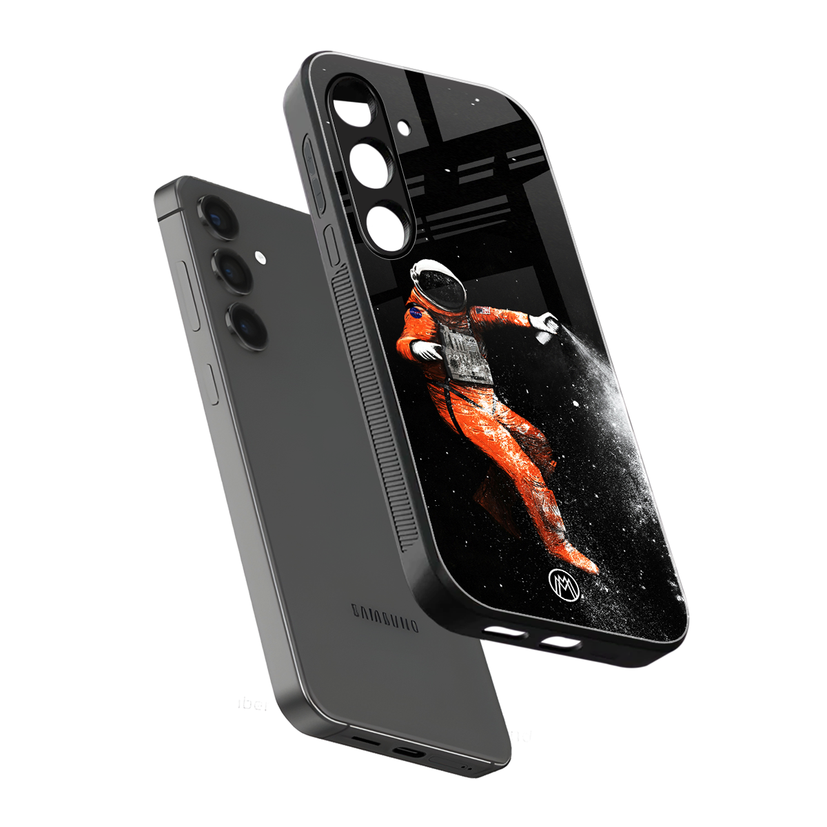 trippy astronaut back phone cover | glass case for samsung galaxy s23