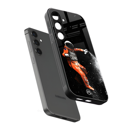 trippy astronaut back phone cover | glass case for samsung galaxy s23