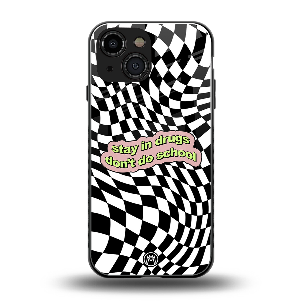trippy high life back phone cover | glass case for iphone 13 mini
