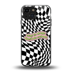 trippy high life back phone cover | glass case for iphone 13 mini