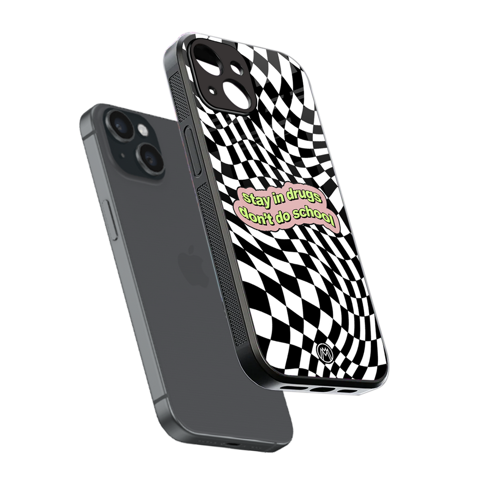 trippy high life back phone cover | glass case for iphone 13 mini