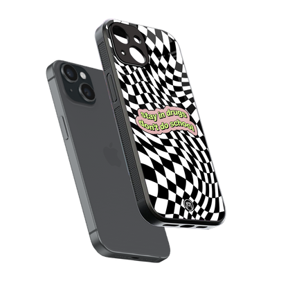 trippy high life back phone cover | glass case for iphone 13 mini