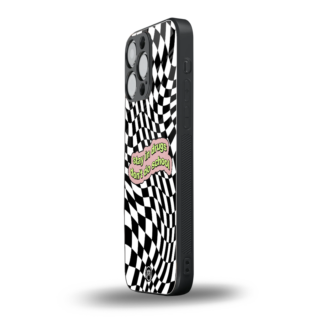 trippy high life back phone cover | glass case for iphone 13 pro max