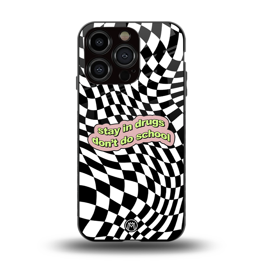 trippy high life back phone cover | glass case for iphone 13 pro