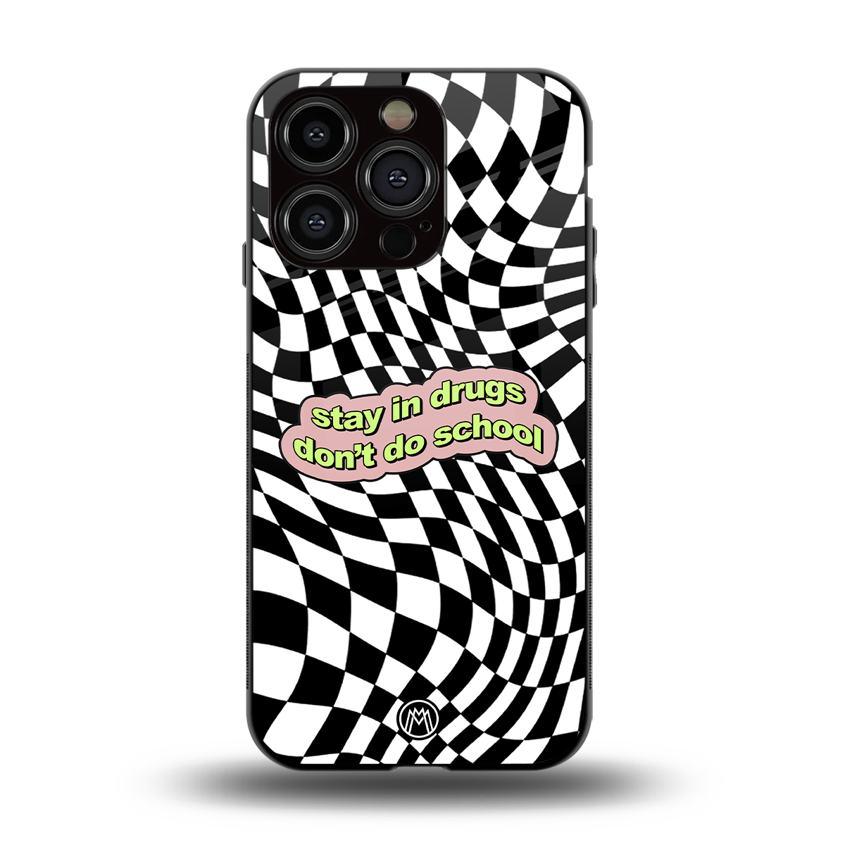 trippy high life back phone cover | glass case for iphone 13 pro