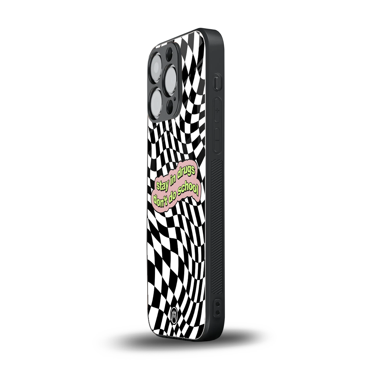 trippy high life back phone cover | glass case for iphone 13 pro