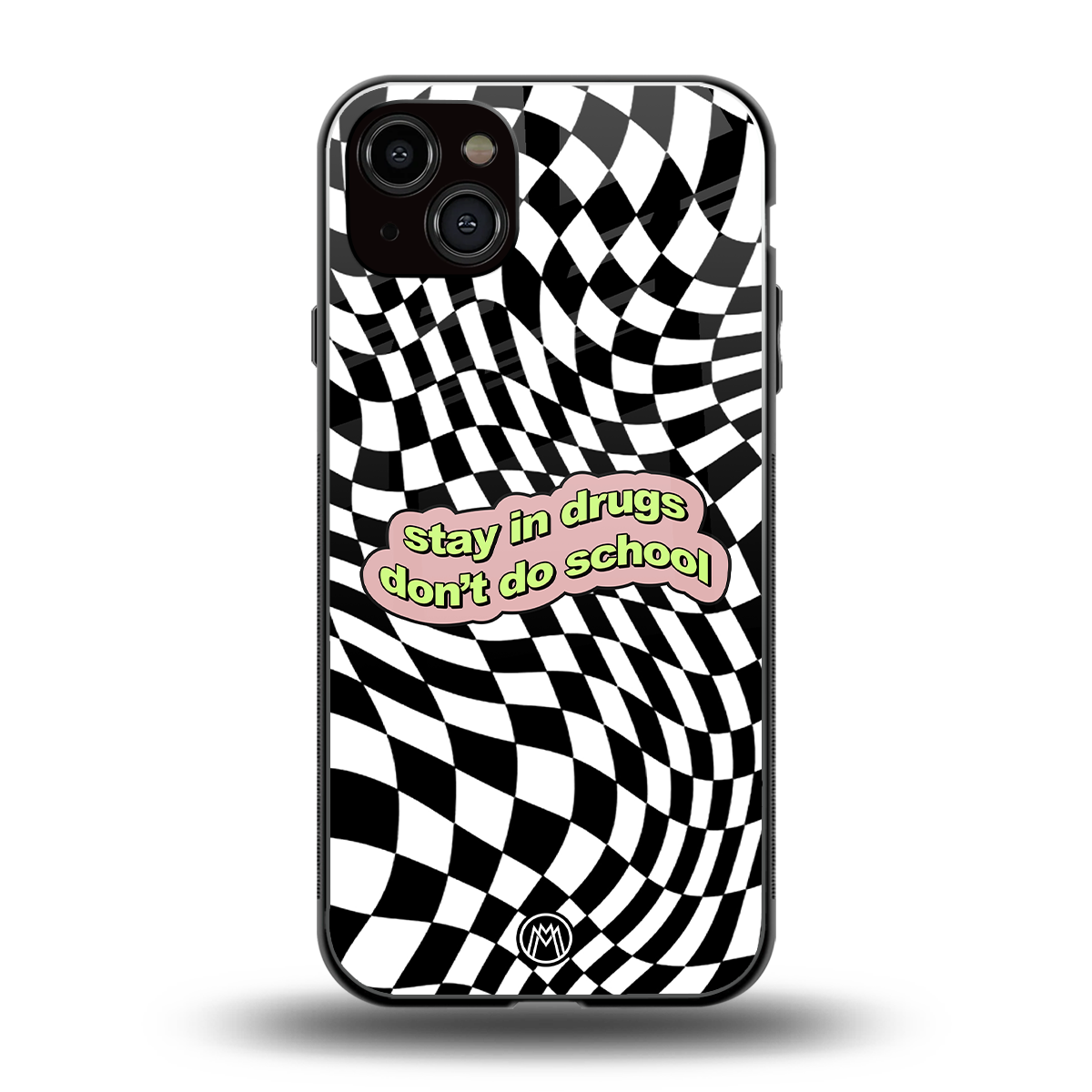 trippy high life back phone cover | glass case for iphone 15 plus