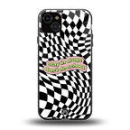 trippy high life back phone cover | glass case for iphone 14 plus