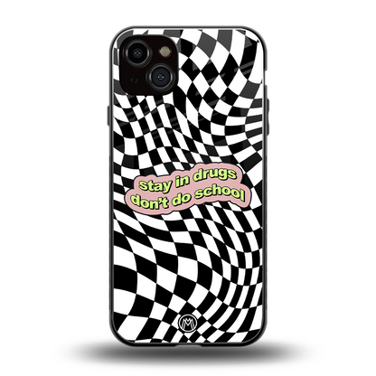 trippy high life back phone cover | glass case for iphone 14 plus