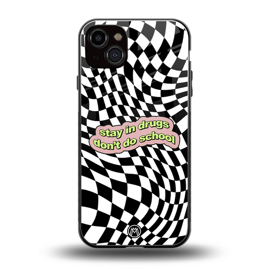 trippy high life back phone cover | glass case for iphone 14 plus