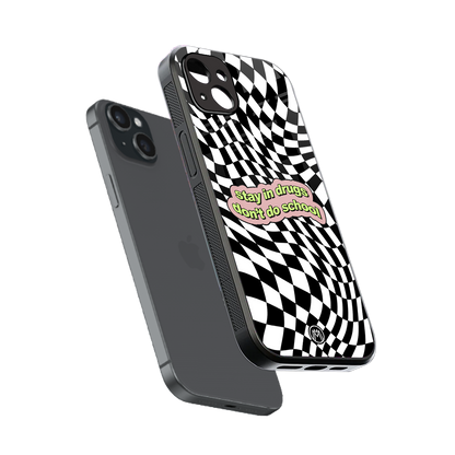 trippy high life back phone cover | glass case for iphone 14 plus