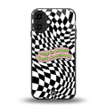 trippy high life back phone cover | glass case for iphone 16 plus