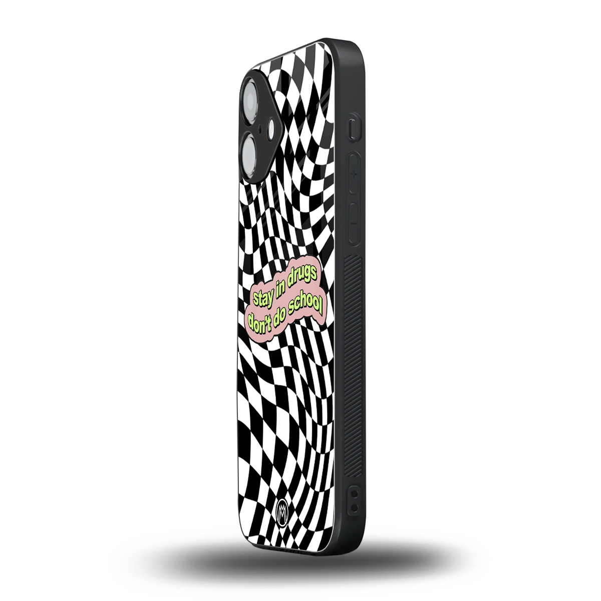 trippy high life back phone cover | glass case for iphone 16 plus