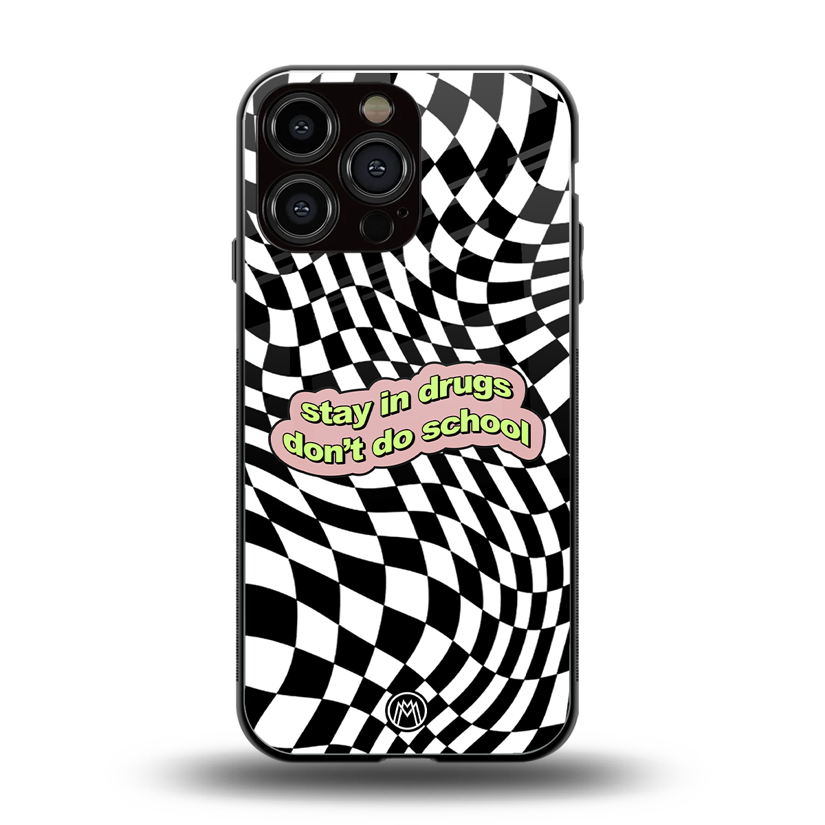 trippy high life back phone cover | glass case for iphone 16 pro max