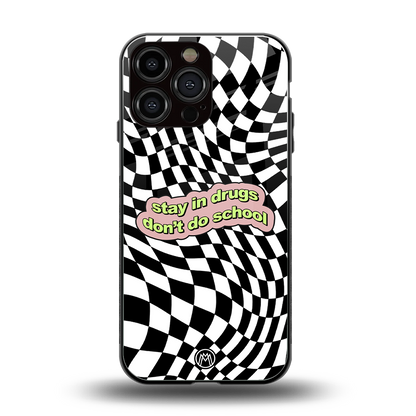 trippy high life back phone cover | glass case for iphone 16 pro max