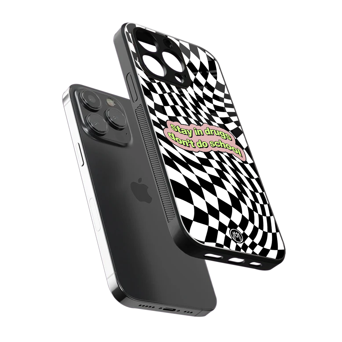 trippy high life back phone cover | glass case for iphone 16 pro max