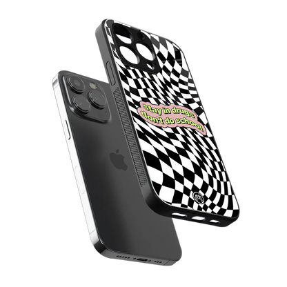 trippy high life back phone cover | glass case for iphone 16 pro max