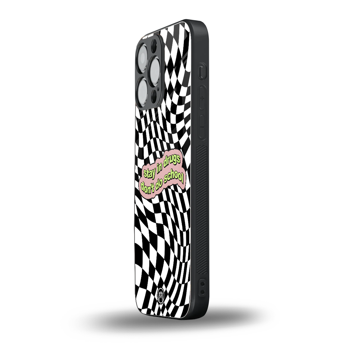 trippy high life back phone cover | glass case for iphone 16 pro max