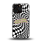 trippy high life back phone cover | glass case for iphone 16 pro