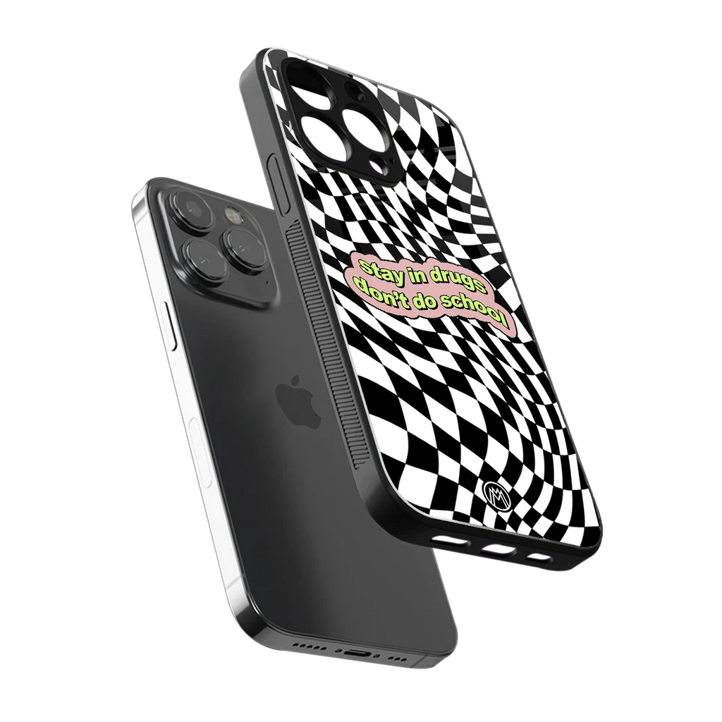 trippy high life back phone cover | glass case for iphone 16 pro