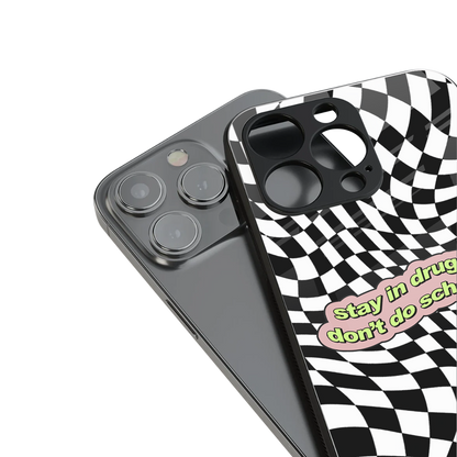 trippy high life back phone cover | glass case for iphone 16 pro max