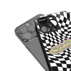 trippy high life back phone cover | glass case for iphone 16 pro