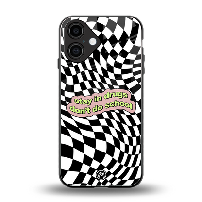 trippy high life back phone cover | glass case for iphone 16